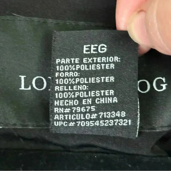 London Fog Black quilted Jacket with Removeable Hoodie & pockets plus size XXL - Picture 5 of 9